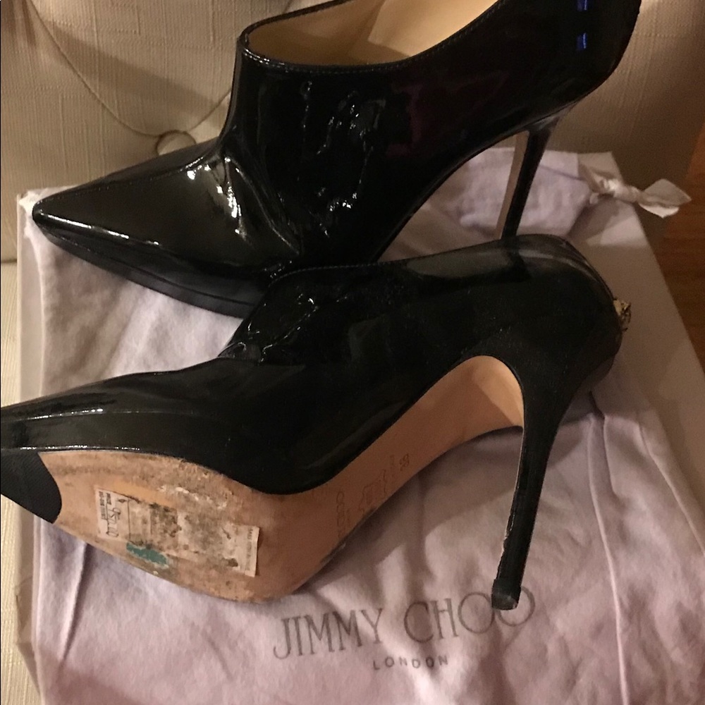 Jimmy Choo patient leather booties